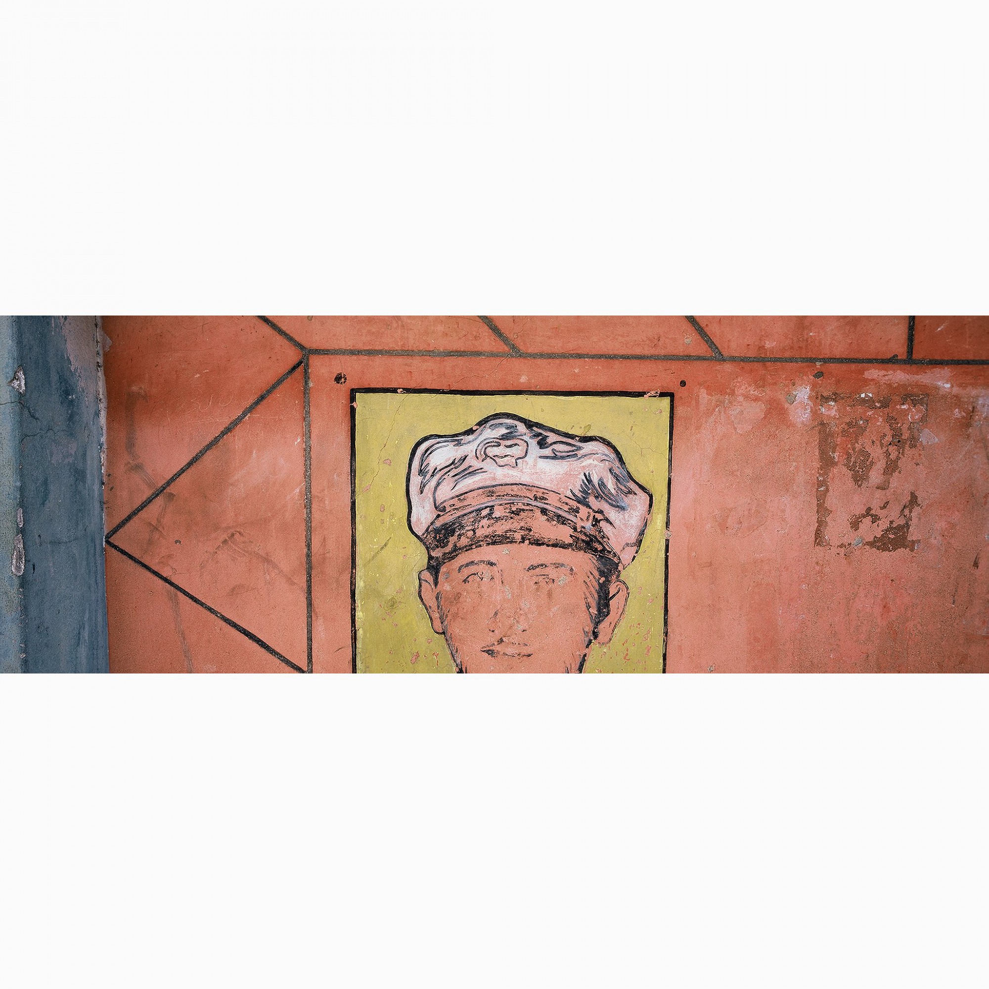 Afbeelding: Fotokunst Dominique Van Huffel, uit de reeks: Muren van geschiedenis. Panoramische opname. Cuba.
