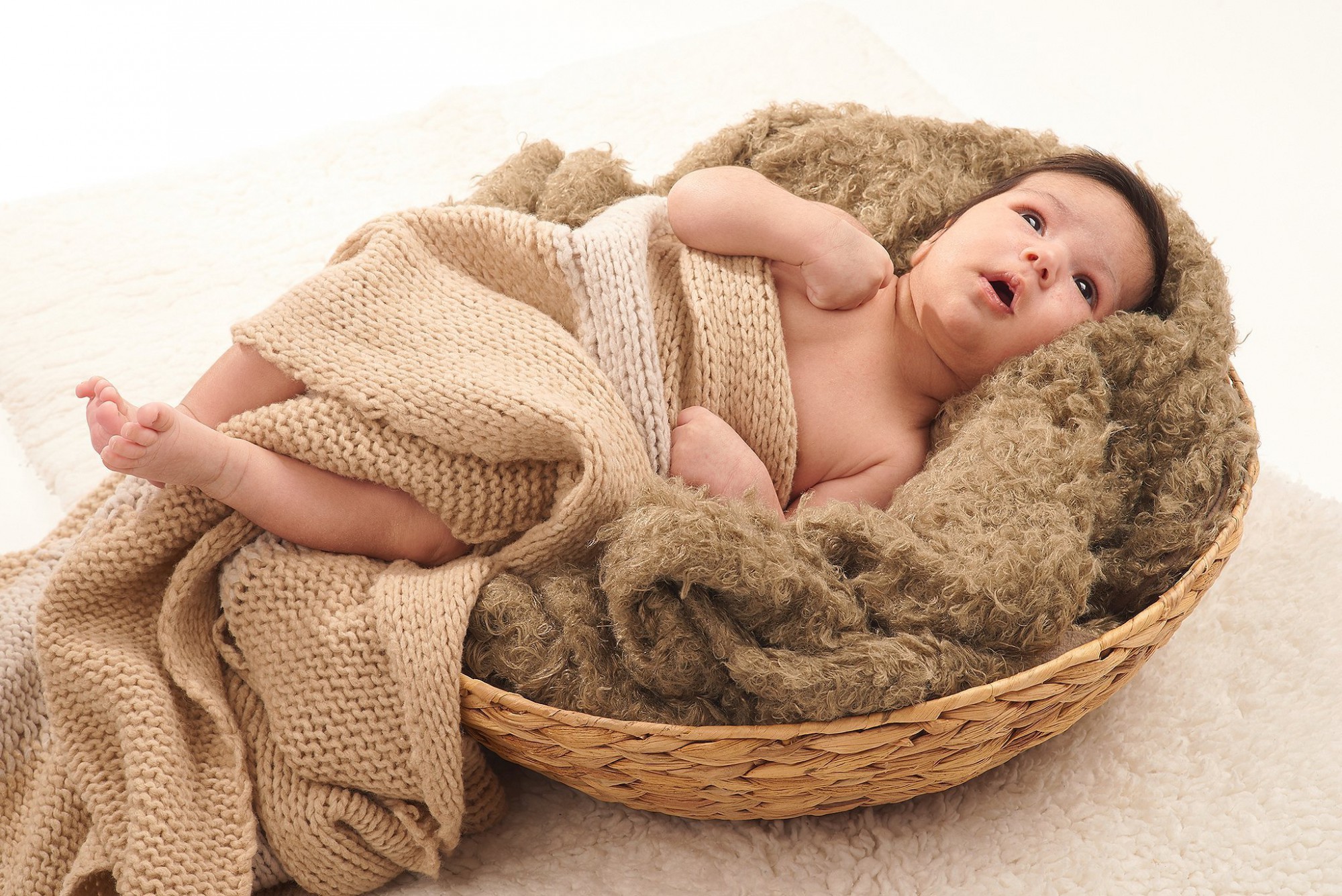Afbeelding: Baby portret fotografie studio, foto Van Huffel.